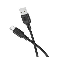 Кабель BOROFONE BX113 Lenny silicone charging data cable Type-C(L=2M) Black (Цвет 7073) - фото № 2