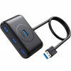 Хаб UGREEN CR113 USB 3.0 Hub  1m (Black) (UGR-20291) (UGR-20291)