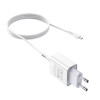 Мережевий зарядний пристрій HOCO C81A Asombroso single port charger set(Micro) White - зображення 5