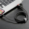 Кабель Baseus Cafule Cable USB For iP 2A 3m Red+Black (Black-Red)- № 8