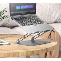 Підставка для ноутбука BOROFONE BH115 Plus Vito metal notebook stand Metal Gray (Колір Metal Gray) - фото № 6