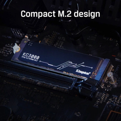 Твердотельный накопитель M.2 Kingston KC3000 4096 ГБ NVMe 2280 PCIe 4.0 x4 3D NAND TLC (SKC3000D/4096G) - изображение 7