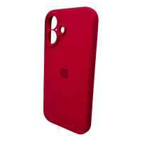 Чохол для смартфона Silicone Full Case AA Camera Protect for Apple iPhone 16 35,Maroon (Колір Maroon) - фото № 5