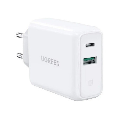 Зарядний пристрій UGREEN CD170 38W USB-C Wall Charger EU (White) (UGR-60468) - зображення 1