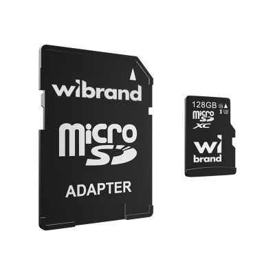 microSDXC (UHS-1 U3) Wibrand 128Gb class 10 (adapter SD) - изображение 1