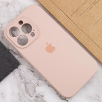 Чохол для смартфона Silicone Full Case AA Camera Protect for Apple iPhone 16 Pro 15,Pink Sand (Колір Pink Sand) - фото № 5