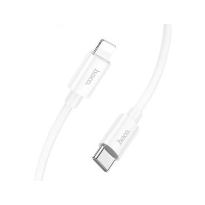 Кабель HOCO X87 Magic silicone PD charging data cable for iP White (6931474783189) - зображення 1
