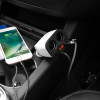 Автомобільний зарядний пристрій HOCO Z28 Power ocean cigarette lighter in-car charger with digital display White (7068)- № 3