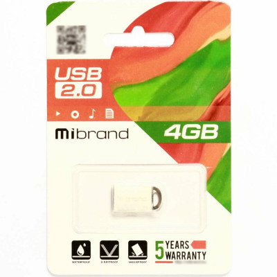 Flash Mibrand USB 2.0 Lynx 4Gb Silver - зображення 2