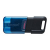 Flash Kingston USB 3.2 DT 80M 256GB Type-C Black/Blue (DT80M/256GB)