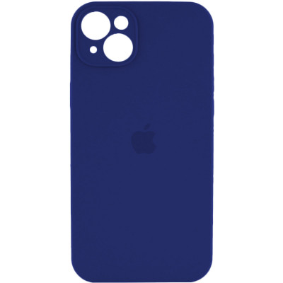 Чохол для смартфона Silicone Full Case AA Camera Protect for Apple iPhone 14 39,Navy Blue - изображение 1