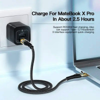 Кабель Essager Interstellar Transparent Design USB Charging Cable Type C to Type C 100W 1m black (EXCTT1-XJ01-P) (Цвет Черный) - фото № 6