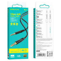 Аудіокабель BOROFONE BL16 Clear sound AUX audio cable Black (Цвет Черный) - фото № 5