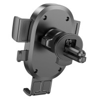 Автотримач для телефона BOROFONE BH92 Grand one-button car holder(air outlet) Black (Цвет Черный) - фото № 5