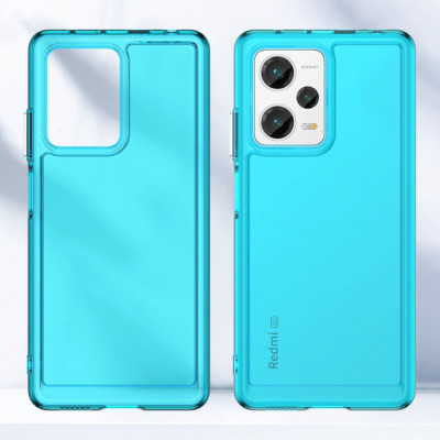Чохол для смартфона Cosmic Clear Color 2 mm for Xiaomi Redmi Note 12 Pro Plus 5G Transparent Blue (ClearColorXRN12PP5GTrBlue) - изображение 2