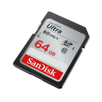 SDXC (UHS-1) SanDisk Ultra 64Gb class 10 (80Mb/s, 533x) - зображення 1