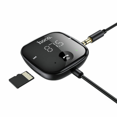 Bluetooth ресивер HOCO E65 Unity car BT FM transmitter Black - изображение 3