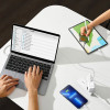 Мережевий зарядний пристрій Baseus GaN5 Pro Fast Charger 2C+U 140W EU White (With Superior Series Fast Charging Data Cable Type-C to Type-C 240W（48V/5 (White)- № 7