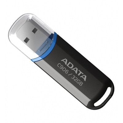 Flash A-DATA USB 2.0 C906 32Gb Black (AC906-32G-RBK) - зображення 1
