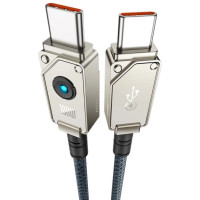 Кабель Baseus Unbreakable Series Fast Charging Data Cable Type-C to Type-C 100W 2m Stellar White (Колір Stellar White) - фото № 4