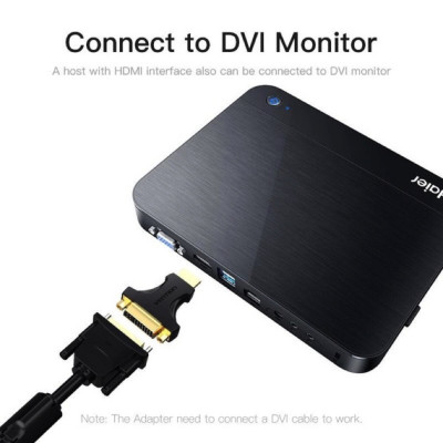 Адаптер Vention HDMI Male to DVI (24+5) Female Adapter  Black (AIKB0) - зображення 3