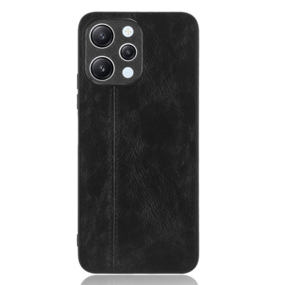 Чохол для смартфона Cosmiс Leather Case for Xiaomi Redmi 12 Black (CoLeathXR12Black) - изображение 1