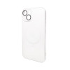Чохол для смартфона AG Glass Matt Frame Color MagSafe Logo for Apple iPhone 15 Pearly White (AGMattFrameMGiP15White)