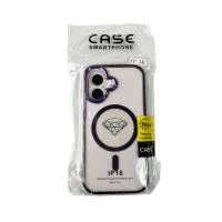 Чохол для смартфона Cosmic Acrilyc Colorful Mag for Apple iPhone 16 Purple (Цвет Фиолетовый) - фото № 2