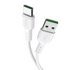 Кабель HOCO X33 Type-C 5A Surge charging data cable White (Білий)- № 2