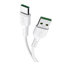 Кабель HOCO X33 Type-C 5A Surge charging data cable White (Цвет Білий) - фото № 2