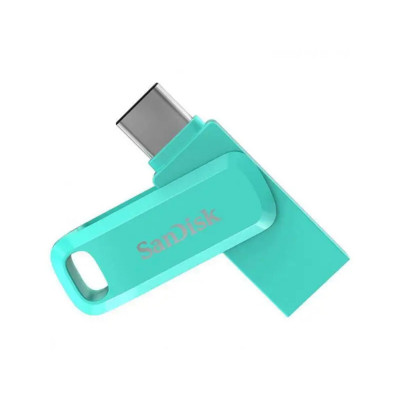 Flash SanDisk USB 3.1 Ultra Dual Go Type-C 64Gb (150 Mb/s) Green - зображення 1
