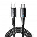 Кабель ESSAGER CG03 Type-C to Type-C 60W black