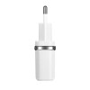Мережевий зарядний пристрій HOCO C12 Smart dual USB (iP cable)charger set White (6957531047766) - изображение 3