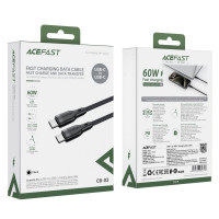 Кабель ACEFAST C8-03 USB-C to USB-C charging data cable Black (Цвет Черный) - фото № 6