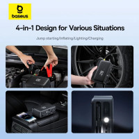 Автомобільний пуско-зарядний пристрій Baseus Super Energy Series 4-in-1 Car Jump Starter 600A Cluster Black (Колір Cluster Black) - фото № 8