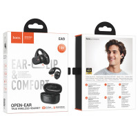 Бездротові навушники HOCO EA9 Clear sound clip-on true wireless BT headset Black (Цвет Черный) - фото № 5