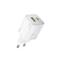 Мережевий зарядний пристрій HOCO N41 Almighty PD20W+QC3.0 charger White