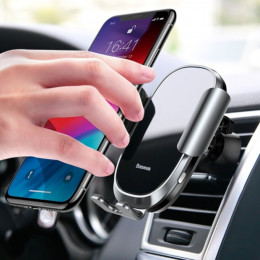 Тримач для мобiльного Baseus Smart Car Mount Cell Phone Holder Silver