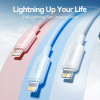 Кабель Vention USB 2.0 Type-A Male to Lightning Male 2.4A Cable 2M Black PVC Type (Black)- № 2