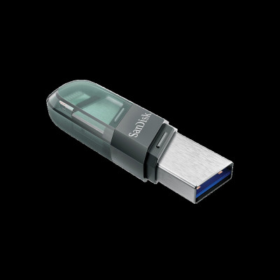 Flash SanDisk USB 3.1 iXpand Flip 64Gb Lightning Apple Ice Mint - зображення 2