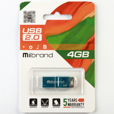 Flash Mibrand USB 2.0 Chameleon 4Gb Light blue - изображение 2