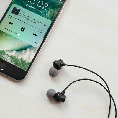 Навушники HOCO M51 Proper sound universal earphones with mic Black - изображение 2