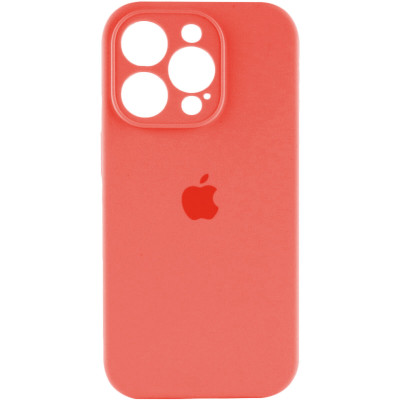 Чохол для смартфона Silicone Full Case AA Camera Protect for Apple iPhone 15 Pro 18,Peach - изображение 1