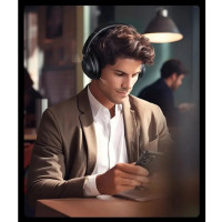 Бездротові навушники UGREEN HP202 HiTune Max5 Hybrid Active Noise-Cancelling Headphones Black(UGR-25255) (Колір Черный) - фото № 8