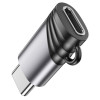 Адаптер BOROFONE BV20 Type-C male to iP female adapter Black (Черный)- № 5