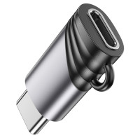 Адаптер BOROFONE BV20 Type-C male to iP female adapter Black (Колір Черный) - фото № 5