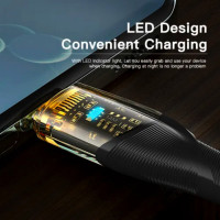 Кабель Essager Interstellar Transparent Design USB Charging Cable Type C to Type C 100W 1m black (EXCTT1-XJ01-P) (Цвет Черный) - фото № 3