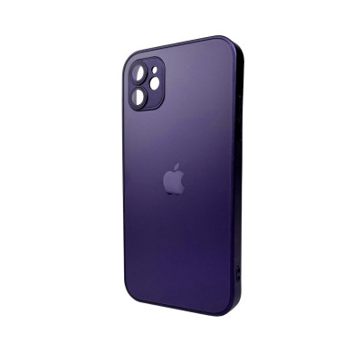Чохол для смартфона AG Glass Matt Frame Color Logo for Apple iPhone 11 Deep Purple - изображение 1