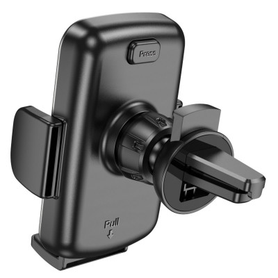 Тримач для мобільного HOCO CA94 Polaris push-type air outlet car holder Black - изображение 6