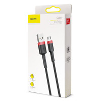 Кабель Baseus cafule Cable USB For Micro 2A 3m Red+Black (Колір Red-Black) - фото № 2